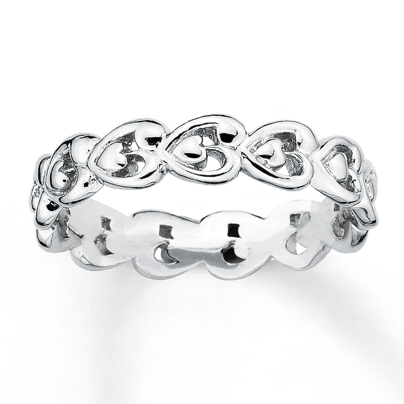 Stackable Heart Ring Sterling Silver