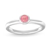 Thumbnail Image 1 of Stackable Ring Pink Tourmaline Sterling Silver