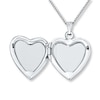 Thumbnail Image 1 of Butterfly Heart Locket Mother-of-Pearl Sterling Silver