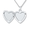 Thumbnail Image 2 of Butterfly Heart Locket Mother-of-Pearl Sterling Silver