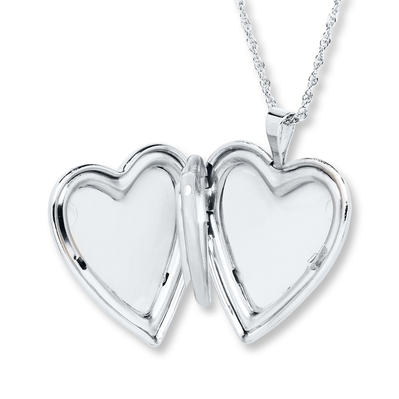 Main Image 2 of Heart Locket Sterling Silver & 14K Yellow Gold