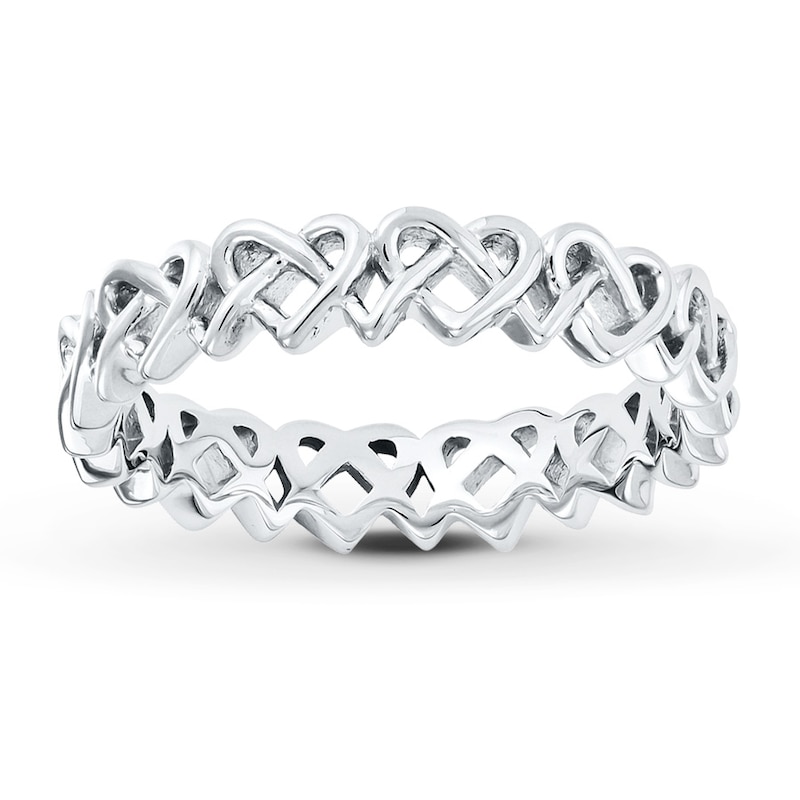 Main Image 1 of Stackable Heart Ring Sterling Silver
