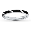 Thumbnail Image 1 of Stackable Ring Black Enamel Sterling Silver