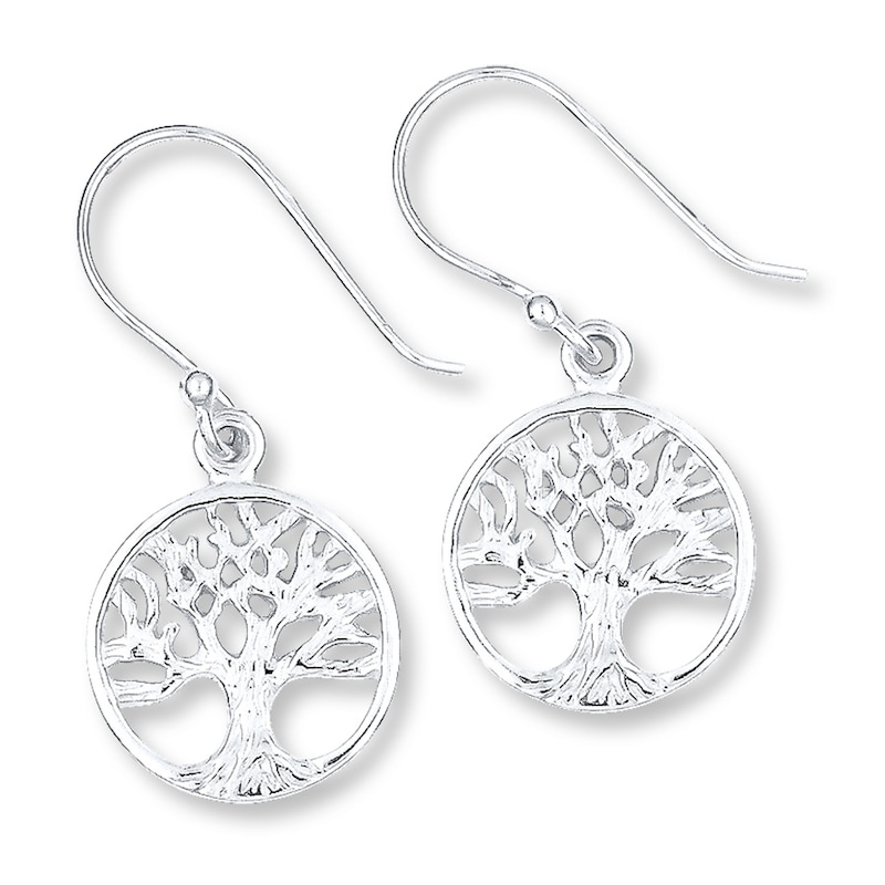 Main Image 1 of Tree Earrings Sterling Silver