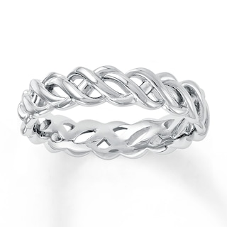 Stackable Ring Braided Design Sterling Silver | Kay