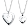 Thumbnail Image 1 of Mother/Daughter Necklaces Diamond Accent Sterling Silver