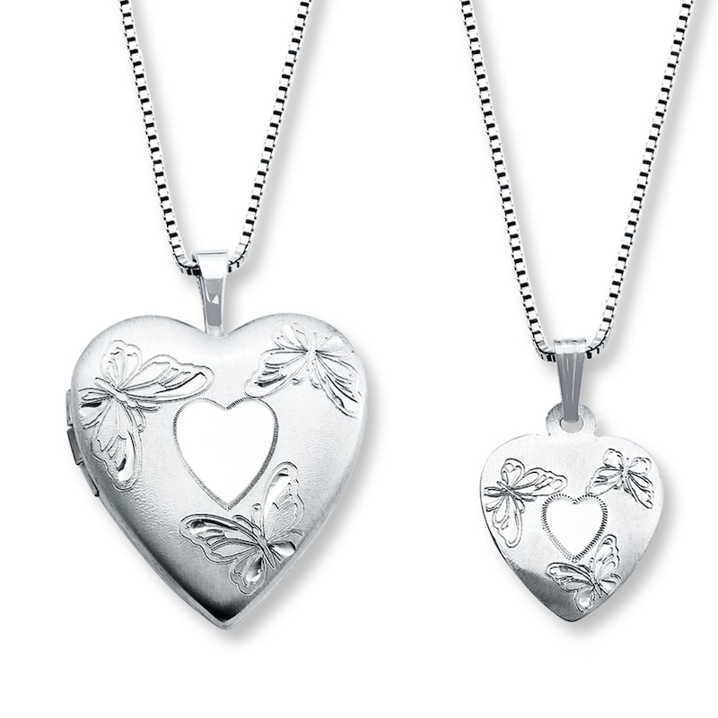 Forever in My Heart Locket Necklace Sterling Silver 18