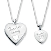 Thumbnail Image 0 of Mother/Daughter Necklaces "Forever in My Heart" Sterling Silver