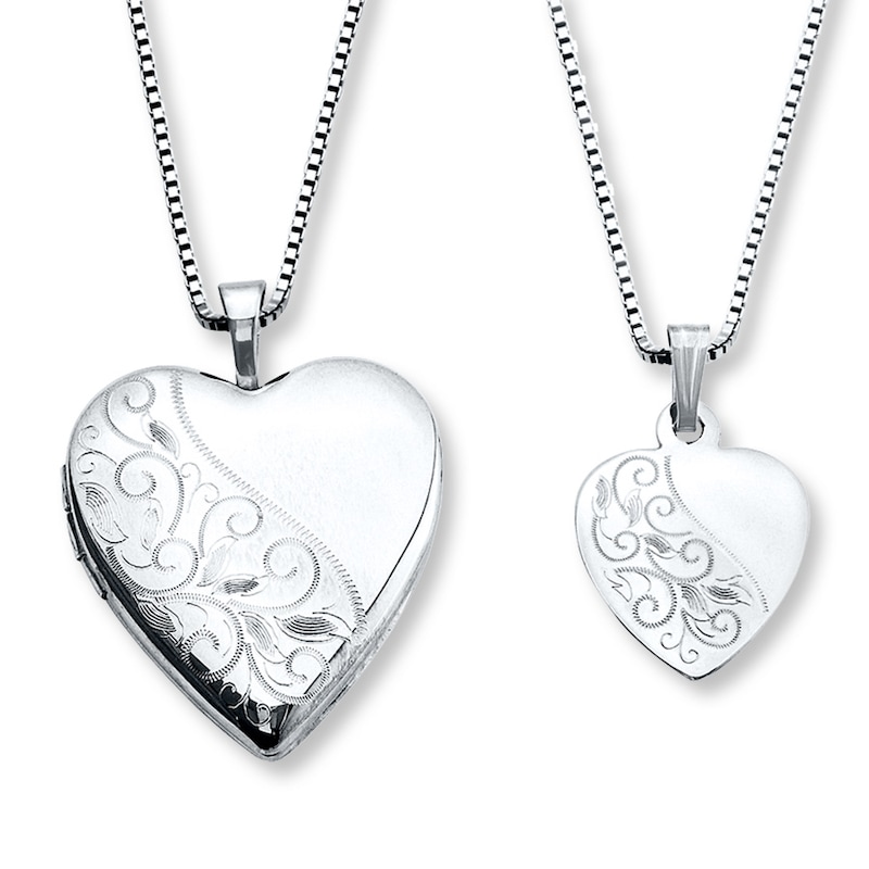 Forever in My Heart Locket Necklace Sterling Silver 18