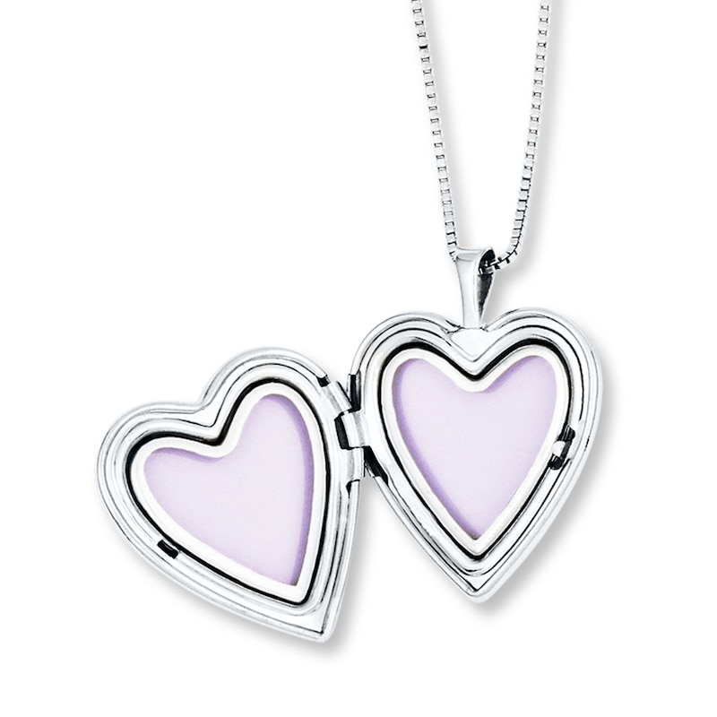 Main Image 2 of Mother/Daughter Necklaces Heart with Swirls Sterling Silver
