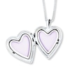 Thumbnail Image 2 of Mother/Daughter Necklaces Heart with Swirls Sterling Silver