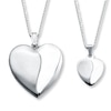 Thumbnail Image 1 of Mother/Daughter Necklaces Heart Locket/Pendant Sterling Silver