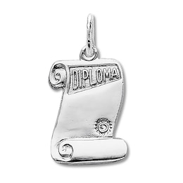 Diploma Charm Sterling Silver