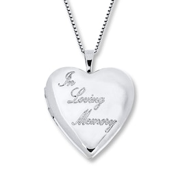 In Loving Memory Locket Sterling Silver
