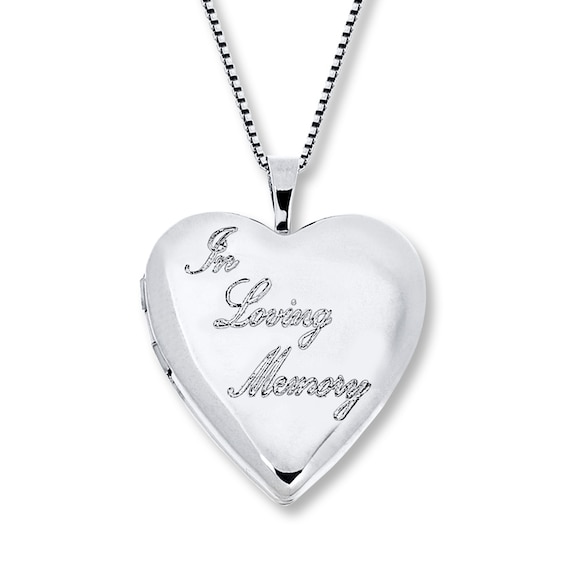 In Loving Memory Locket Sterling Silver