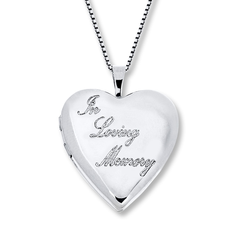 In Loving Memory Locket Sterling Silver