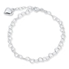 Thumbnail Image 0 of Puffed Heart Charm Anklet Sterling Silver 9"