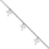 Thumbnail Image 1 of Dragonfly Anklet Solid Sterling Silver 9&quot;