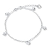 Thumbnail Image 0 of Puffed Heart Anklet Sterling Silver 9"