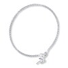 Thumbnail Image 1 of Palm Tree Anklet Solid Sterling Silver 9&quot;