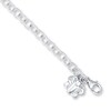 Thumbnail Image 1 of Butterfly Charm Anklet 10&quot; Rolo Chain Solid Sterling Silver