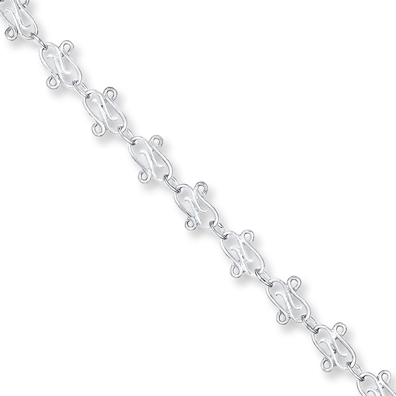 Sterling Silver Anklet 10"