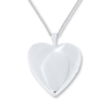 Thumbnail Image 2 of Footprints Heart Locket Sterling Silver