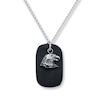 Thumbnail Image 0 of Eagle Leather Dog Tag Men's Necklace Stainless Steel