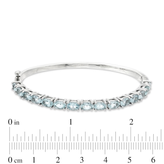 Thumbnail Image 2 of Aquamarine Bracelet Sterling Silver