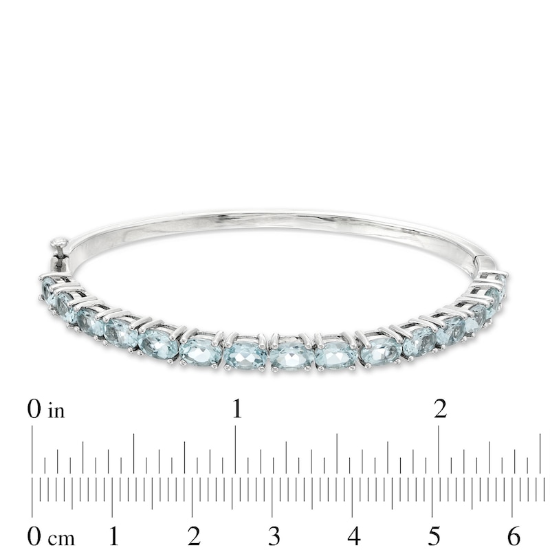 Main Image 2 of Aquamarine Bracelet Sterling Silver