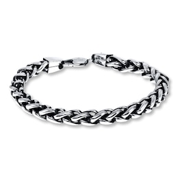 Wheat Chain Bracelet Solid Stainless Steel 9"