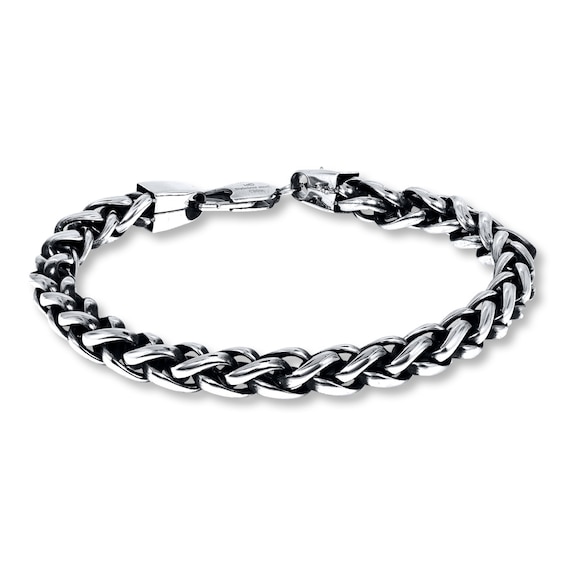Wheat Chain Bracelet Solid Stainless Steel 9"
