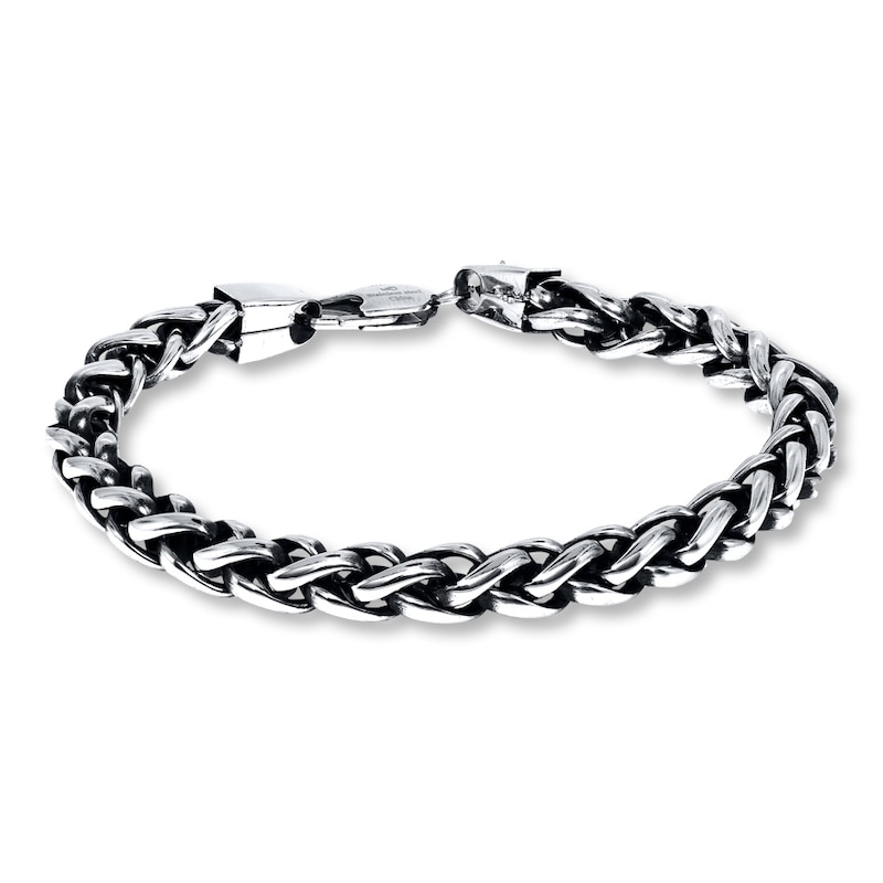 Solid Wheat Chain Bracelet Stainless Steel 9"