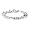Thumbnail Image 1 of Curb Link Bracelet Stainless Steel 9&quot; Length
