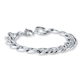 Curb Link Bracelet Stainless Steel 9" Length
