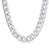 Thumbnail Image 1 of Curb Link Necklace Solid Stainless Steel 22&quot;