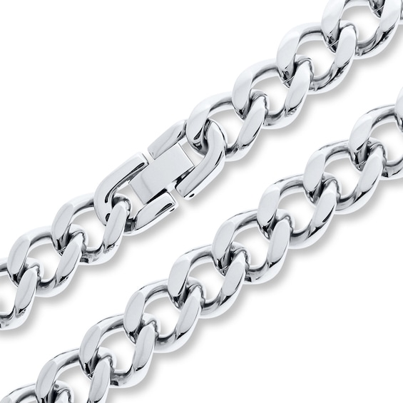 Curb Link Bracelet Stainless Steel 9" Length