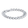 Thumbnail Image 2 of Curb Link Bracelet Stainless Steel 9&quot; Length