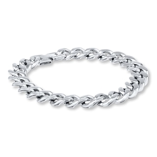 Men's Curb Link Bracelet Stainless Steel 9