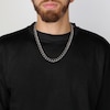 Thumbnail Image 2 of Curb Chain Necklace 11mm Solid Stainless Steel 20&quot;