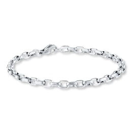 Rolo Link Bracelet Stainless Steel 8" Length