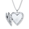 Thumbnail Image 2 of Heart Locket Necklace Diamond Accents Sterling Silver
