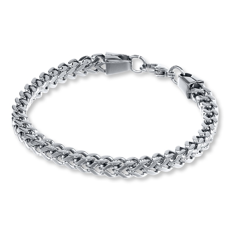 Main Image 1 of Foxtail Bracelet Solid Stainless Steel 9&quot;