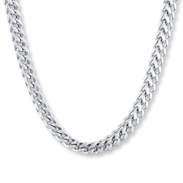 Foxtail Chain Necklace 6mm Solid Stainless Steel 20"