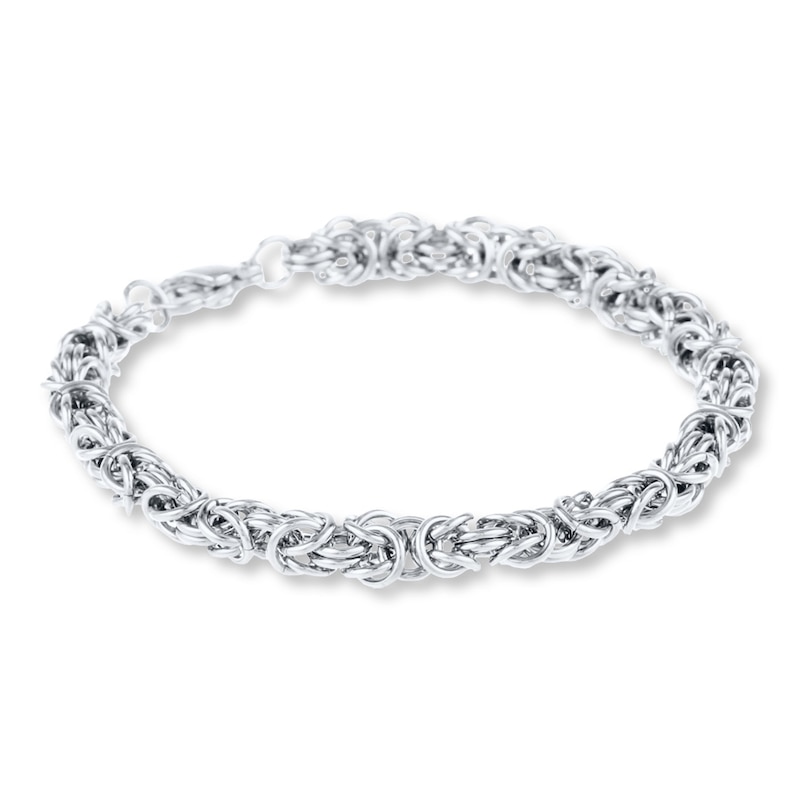 Main Image 1 of Byzantine Bracelet Stainless Steel 9&quot; Length