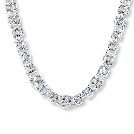 Byzantine Necklace Solid Stainless Steel 24"