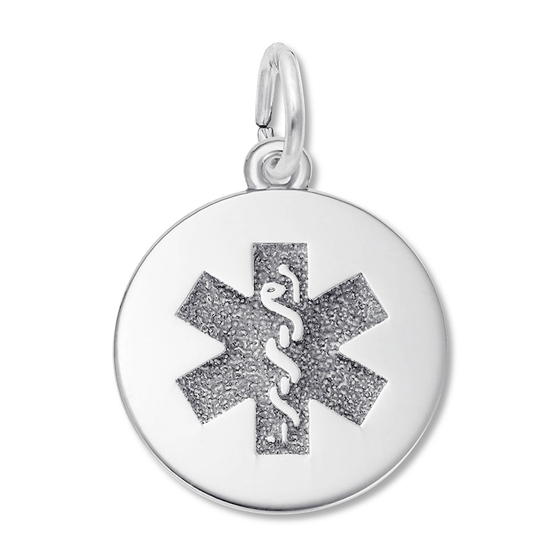 Main Image 1 of Medical Alert Charm Sterling Silver