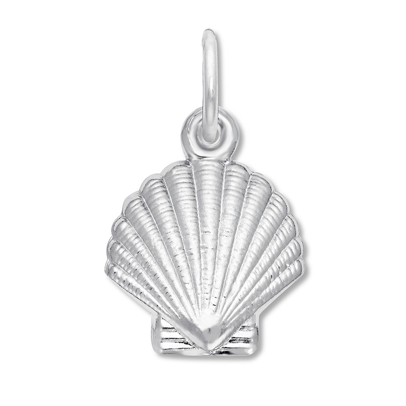 Main Image 1 of Scallop Shell Charm Sterling Silver