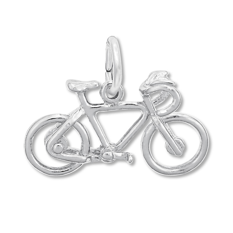 Bicycle Charm Sterling Silver