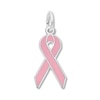 Thumbnail Image 0 of Breast Cancer Ribbon Pink Enamel Sterling Silver Charm